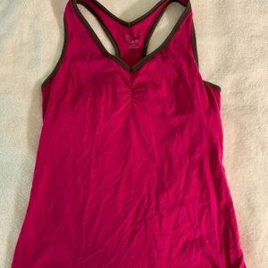 Pink activewear tank
